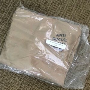 Anti Social Social Club Khaki Hoodie